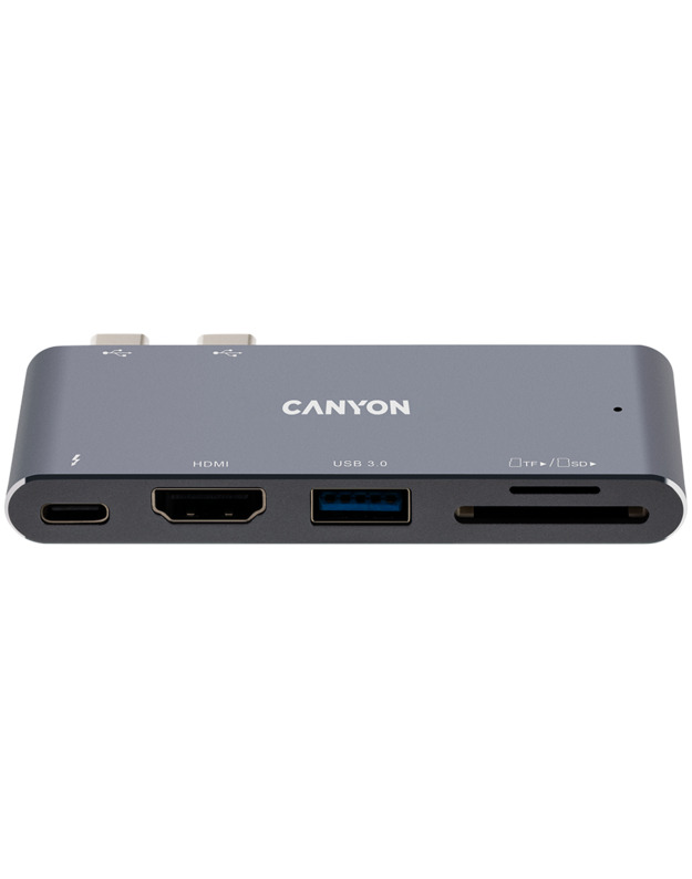 CANYON hub DS-5 5in1 Thunderbolt 3 4k Space Grey