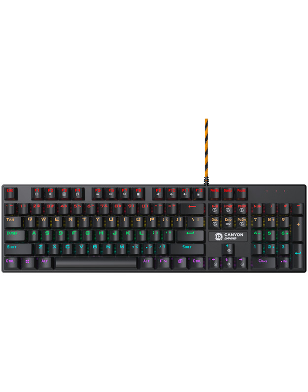 CANYON keyboard Deimos GK-4 Rainbow US Wired Black