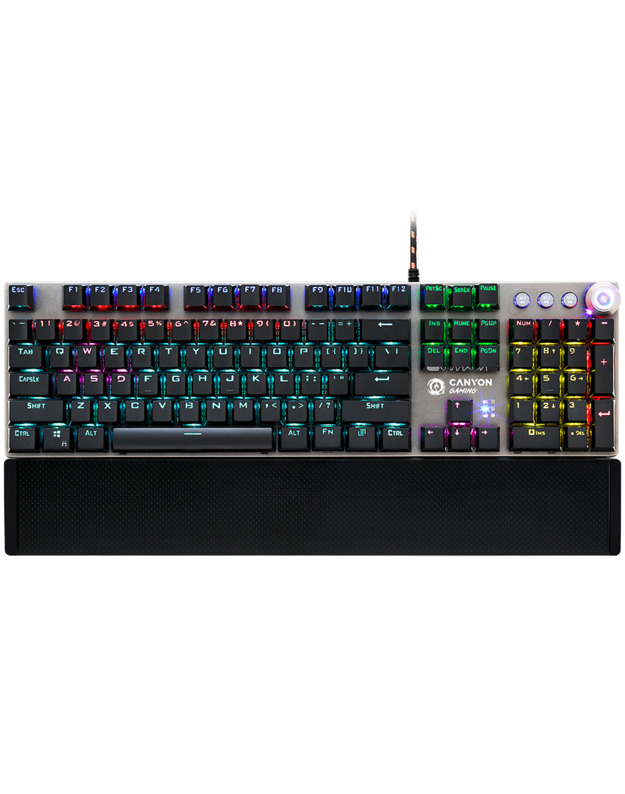 CANYON keyboard Nightfall GK-7 RGB US Wired Dark Grey