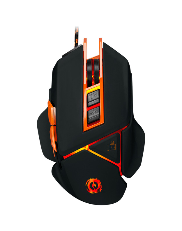 CANYON mouse Hazard GM-6 LED Wired Black Orange