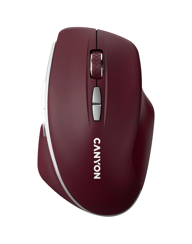 CANYON mouse MW-21 BlueLED 7buttons Wireless Burgundy Red