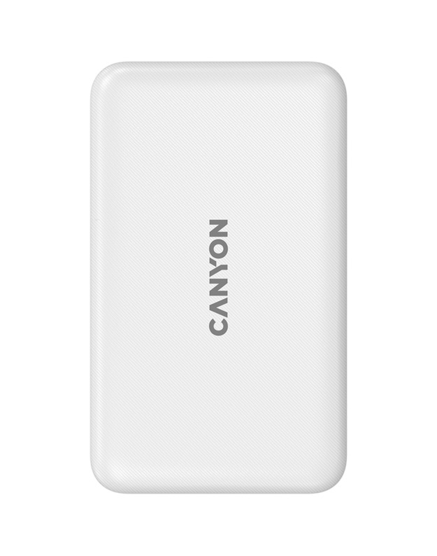 CANYON power bank PB-1001 10000 mAh PD 18W QC 3.0 Wireless 10W White