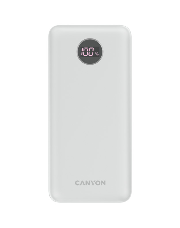 CANYON power bank PB-2002 LED 20000 mAh PD 20W QC 3.0 White