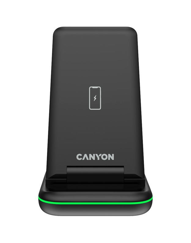 CANYON wireless charger WS-304 15W 3in1 Black