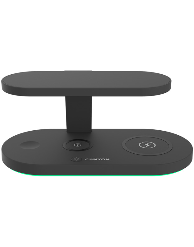 CANYON wireless charger WS-501 15W 5in1 UV Black