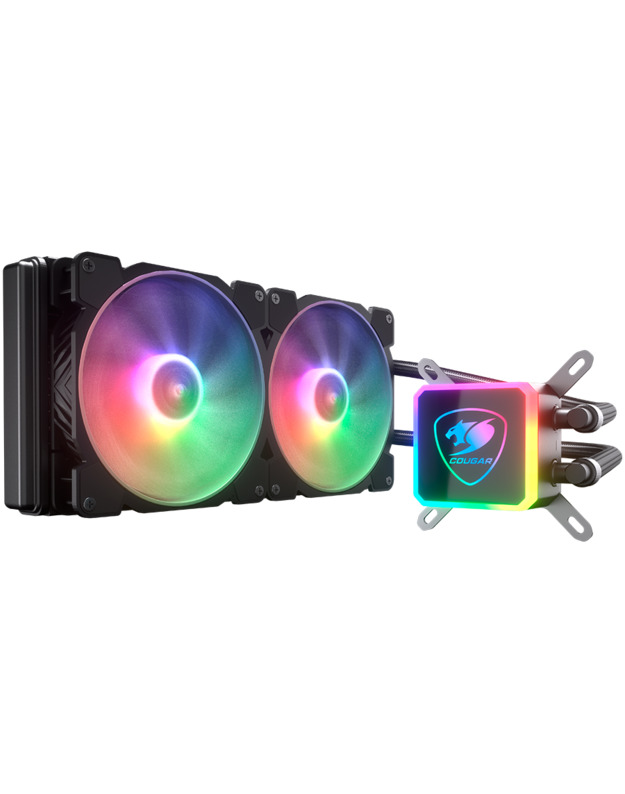 Cougar I Aqua ARGB 280 I 3MAQR280.0003 I AiO Liquid Cooling I Aqua ARGB 280 *1 + 140mm RGB fan x2 + remote control