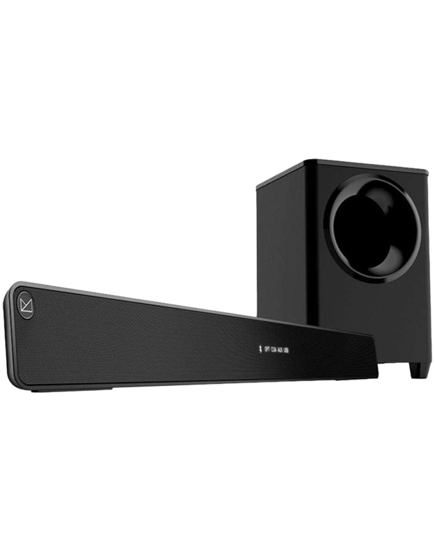 F&D HT-388D 2.1 Wireless Soundbar with Subwoofer, 120W RMS (20Wx2+80W), Full-range speaker: 52x92mm + 8