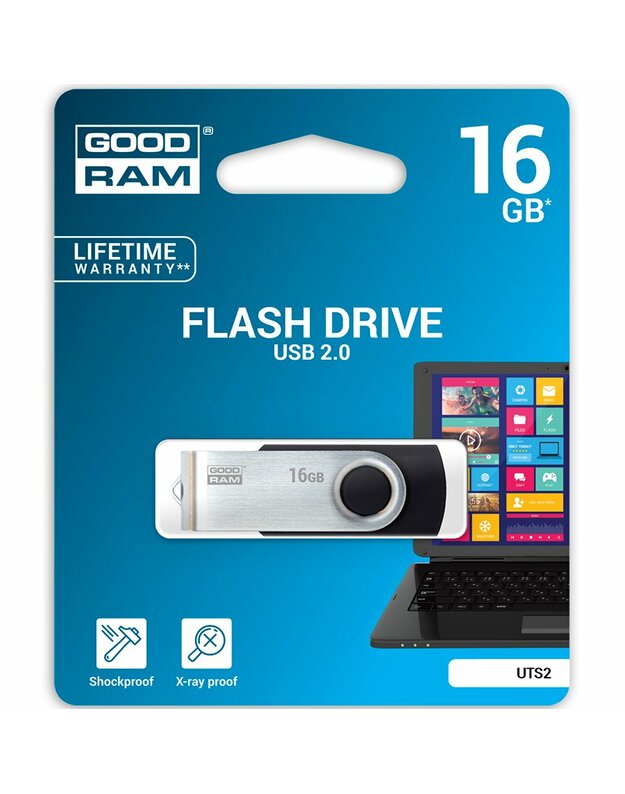 GOODRAM 16GB UTS2 BLACK USB 2.0, EAN: 5908267920350