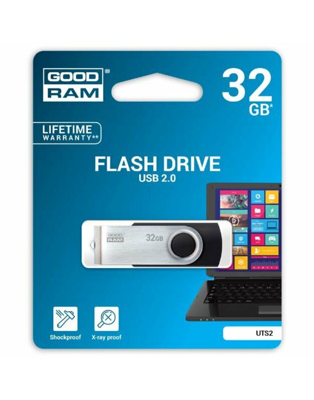 GOODRAM 32GB UTS2 BLACK USB 2.0, EAN: 5908267920381