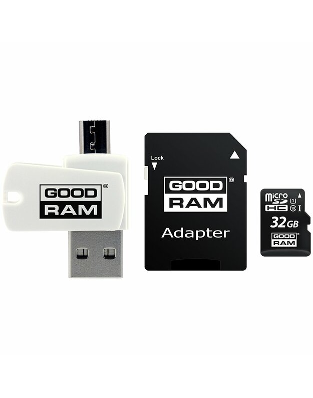 GOODRAM All in One 32GB MICRO CARD class 10 UHS I + card reader, EAN: 5908267930274