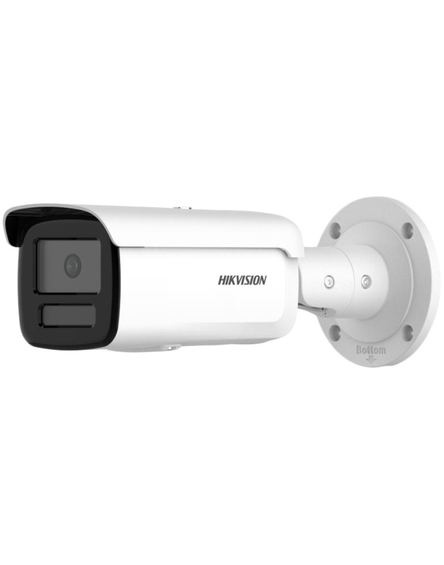 Hikvision 4MP IP Bullet camera, H265+, 1/1.8" progressive CMOS, 2688 × 1520 Effective Pixels, 25fps@1520P, Focal Length 2.8mm FOV 104°, 0.0005Lux@(F1.0,AGC ON), 0 Lux with light