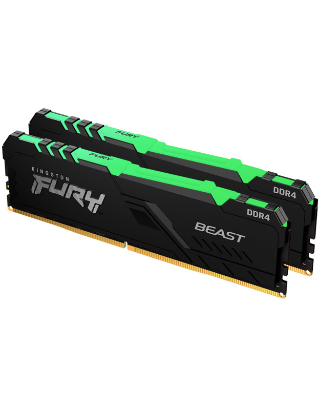 Kingston 16GB 3600MT/s DDR4 CL17 DIMM (Kit of 2) FURY Beast RGB, EAN: 740617337440