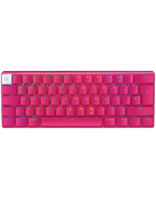 LOGITECH G PRO X 60 LIGHTSPEED Wireless Gaming Keyboard (Tactile) - MAGENTA - US INT