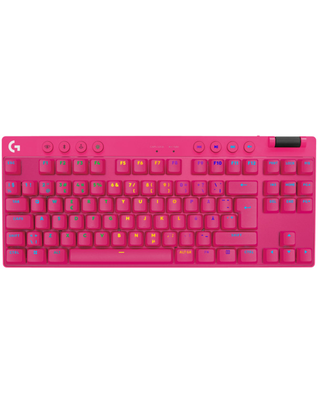 LOGITECH G PRO X TKL LIGHTSPEED Mechanical Gaming Keyboard - MAGENTA - US INT