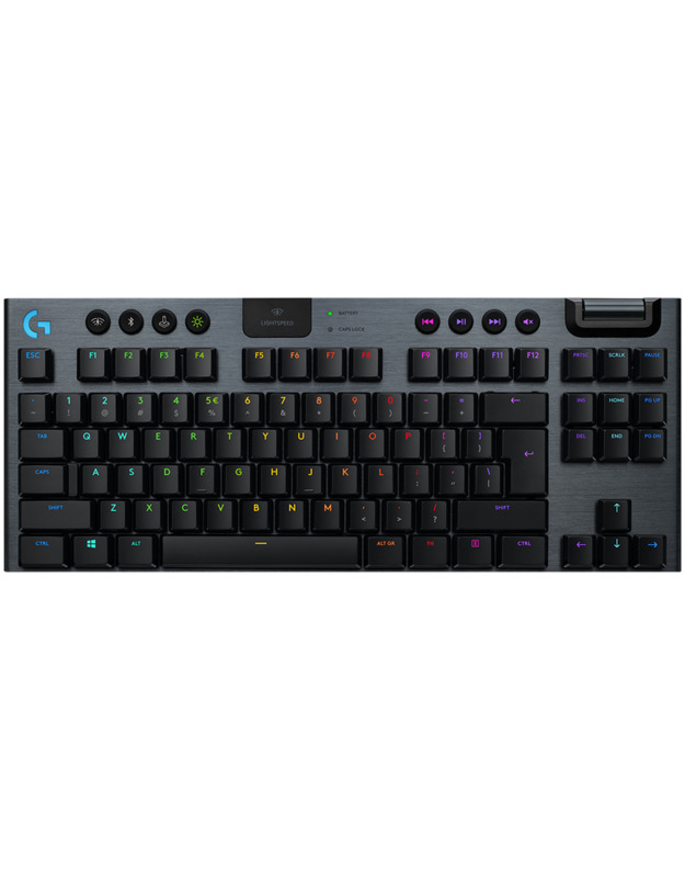 LOGITECH G915 TKL LIGHTSPEED Wireless Mechanical Gaming Keyboard - CARBON - NORDIC - LINEAR