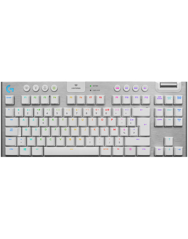 LOGITECH G915 TKL LIGHTSPEED Wireless Mechanical Gaming Keyboard - WHITE - NORDIC - TACTILE