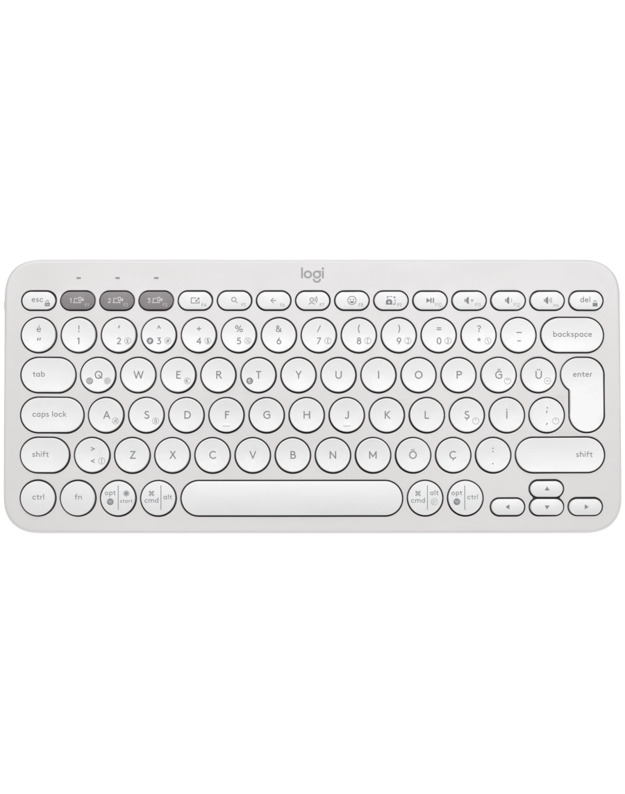 LOGITECH K380S Bluetooth Keyboard - TONAL WHITE - NORDIC