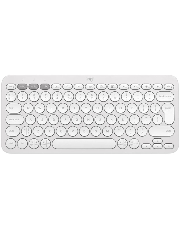 LOGITECH K380S Bluetooth Keyboard - TONAL WHITE - US INT