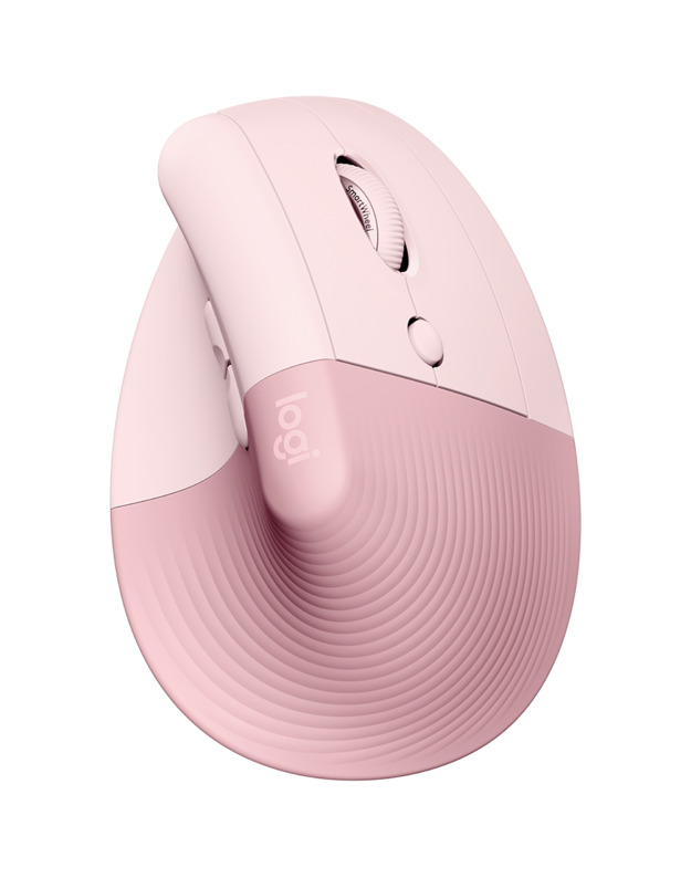 LOGITECH Lift Bluetooth Vertical Ergonomic Mouse - ROSE/DARK ROSE