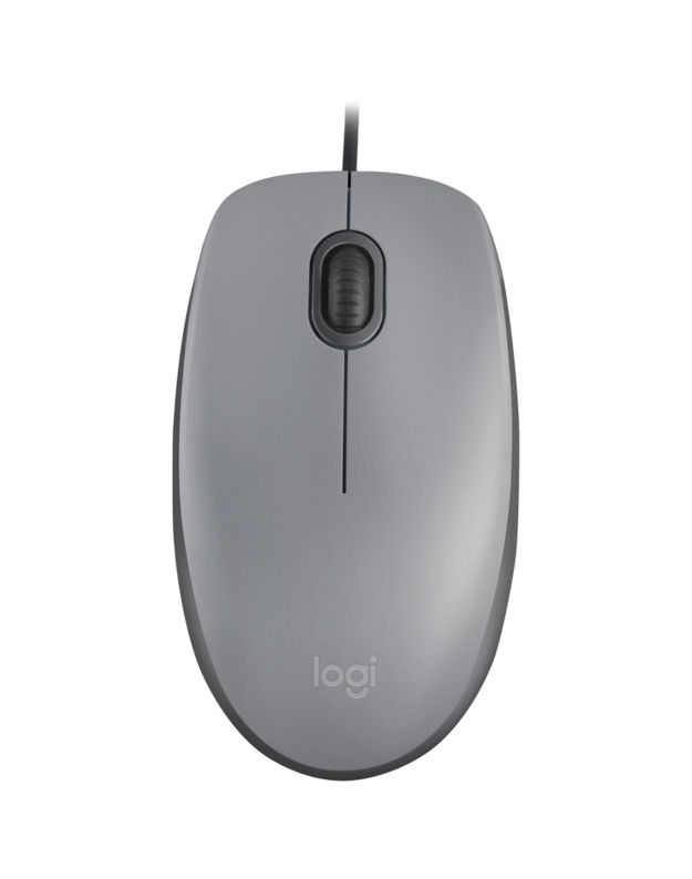 LOGITECH M110 Silent - MID GRAY - USB - N/A - EMEA-808 - AKOYA HANGTAB BOX M110S