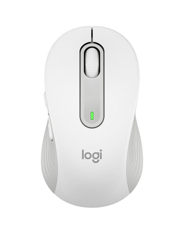 LOGITECH M650L Signature Bluetooth Mouse - OFF-WHITE - LEFT