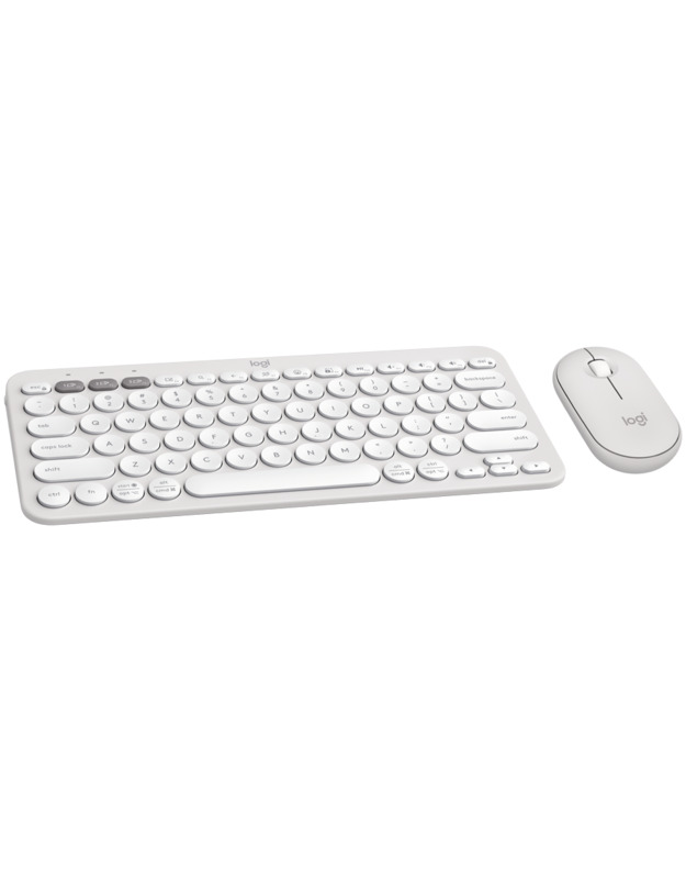 LOGITECH Pebble 2 Bluetooth Keyboard Combo - TONAL WHITE - US INT