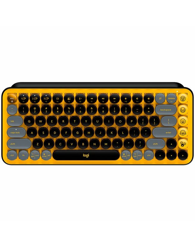 LOGITECH POP Keys Bluetooth Mechanical Keyboard - BLAST YELLOW - RUS