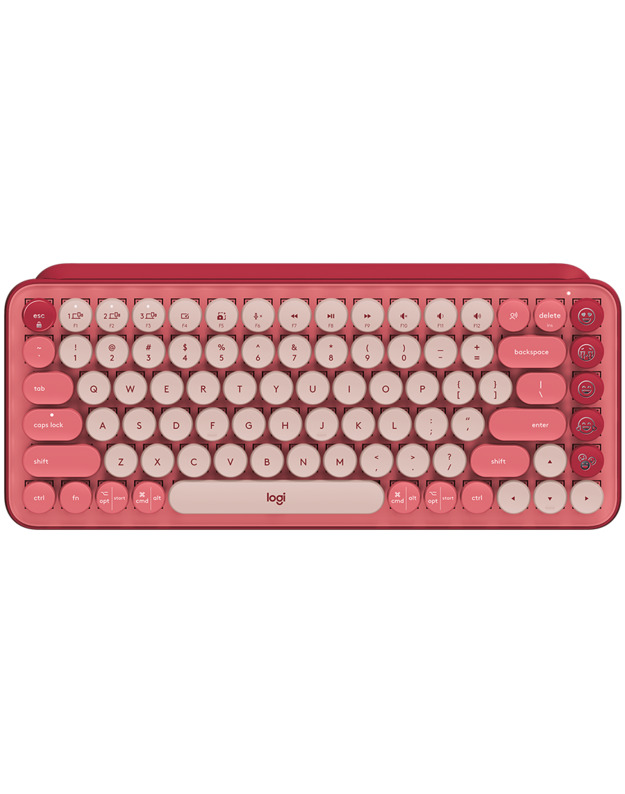 LOGITECH POP Keys Bluetooth Mechanical Keyboard - HEARTBREAKER ROSE - RUS