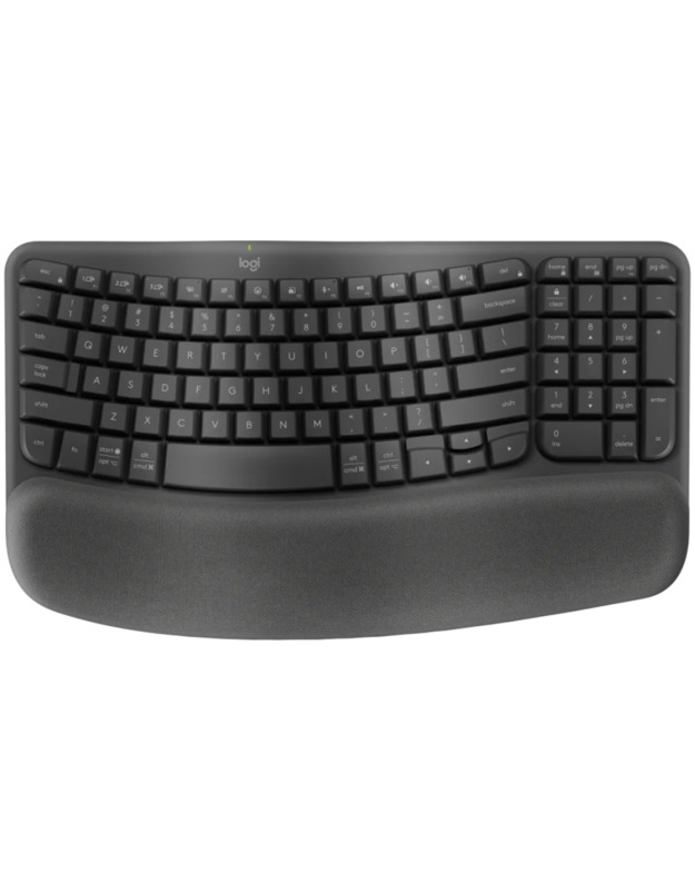 LOGITECH Wave Bluetooth ergonomic keyboard - GRAPHITE - NORDIC