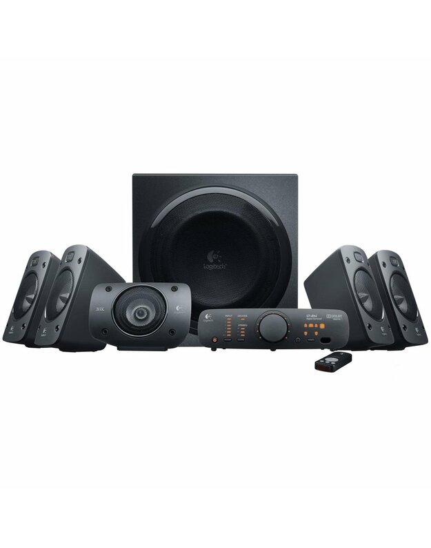 LOGITECH Z906 THX Surround Sound 5.1 Speakers - BLACK - 3.5 MM