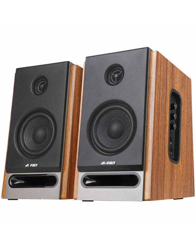 Multimedia - Speaker F&D R27BT, Bluetooth 5.0, 25Wx2 (RMS), USB, Optical, AUX, remote control, wooden