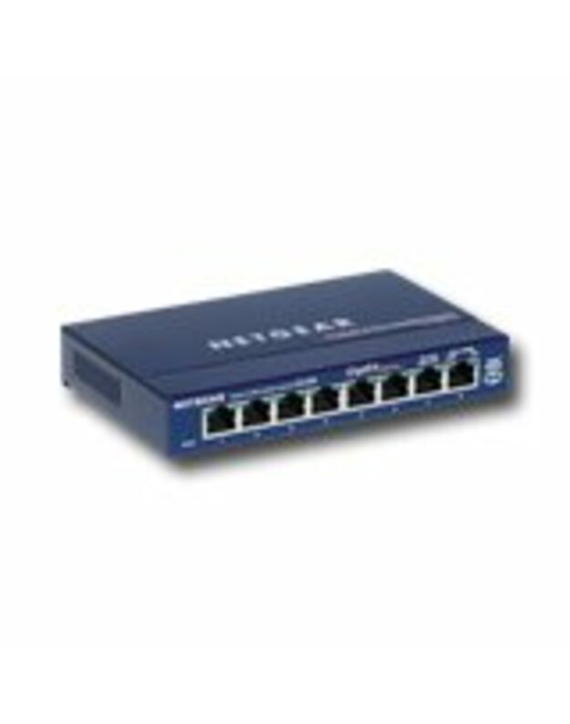 Netgear ProSafe Gigabit Ethernet Switch,  8 x 10/100/1000 RJ45 ports, Desktop