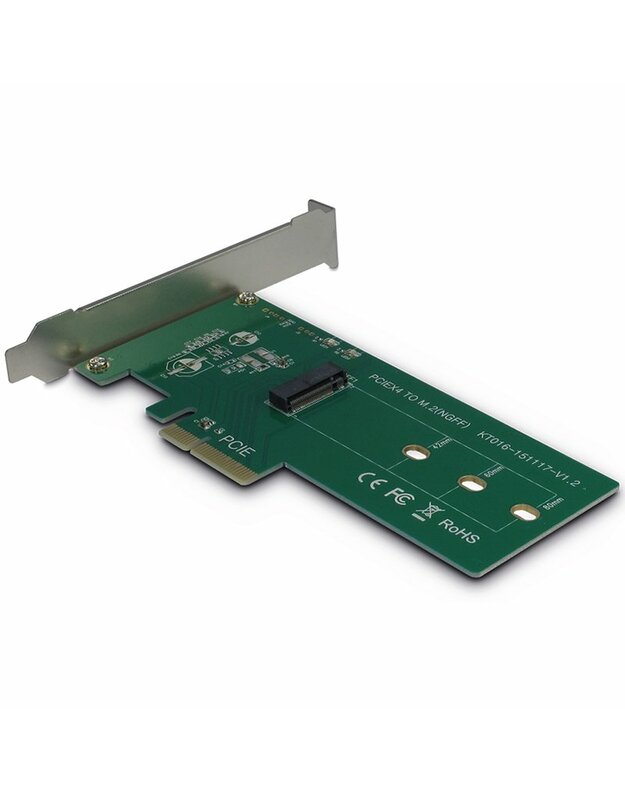 PCIe Adapter for M.2 PCIe drives (Drive M.2 PCIe, Host PCIe x4), card