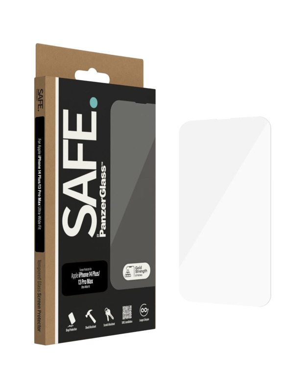 SAFE. by PanzerGlass Screen Protector Apple iPhone 14 Plus | 13 Pro Max | Ultra-Wide Fit