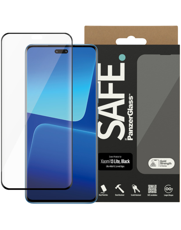 SAFE. by PanzerGlass Screen Protector Xiaomi 13 Lite | Ultra-Wide Fit