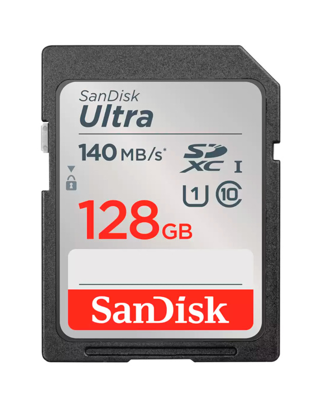 SanDisk Ultra 128GB SDXC Memory Card 140MB/s, EAN: 619659200190