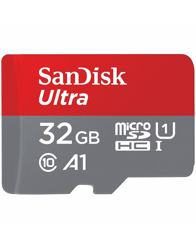 SanDisk Ultra microSDHC 32GB + SD Adapter 120MB/s  A1 Class 10 UHS-I, EAN: 619659184155