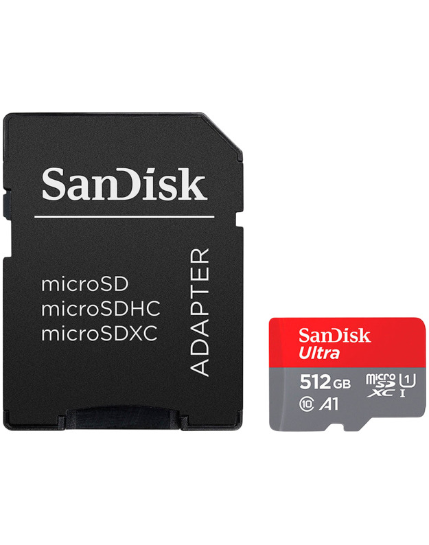 SanDisk Ultra microSDXC 512GB + SD Adapter 150MB/s  A1 Class 10 UHS-I, EAN: 619659200572