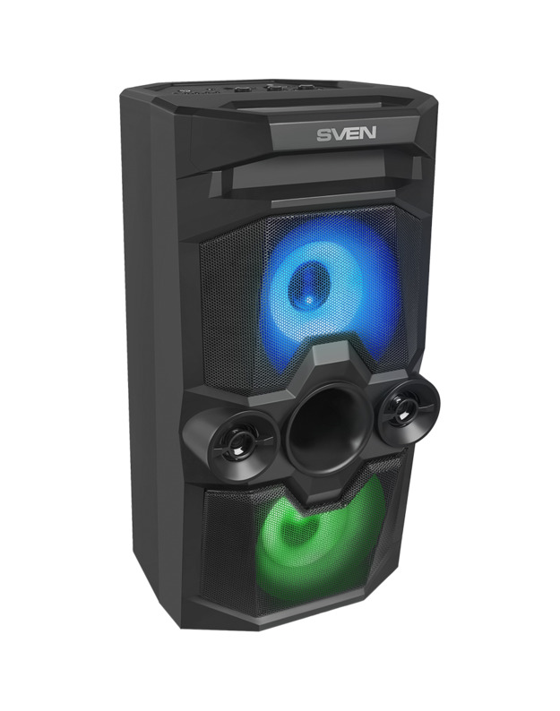 Speaker SVEN PS-650, black (50W, TWS, Bluetooth, FM, USB, microSD, LED-display, 4000mA*h)