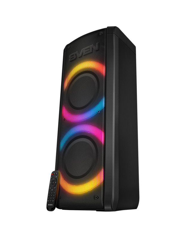 Speaker SVEN PS-710, black (100W, TWS, Bluetooth, FM, USB, microSD, LED-display, 4400mA*h)