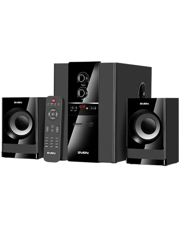 Speakers SVEN MS-1821, black (44W, Bluetooth, FM, USB/SD, Display, RC)