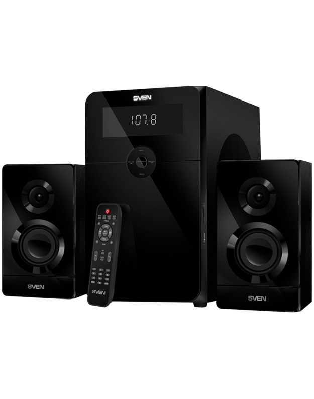 Speakers SVEN MS-2250, black (80W, FM, USB/SD, Display, RC, Bluetooth)