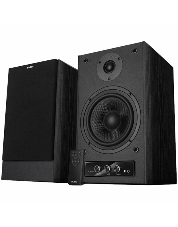 SVEN MC-30 2x100W; Timbre and volume front control; Digital optical Input; Remote control; Bluetooth