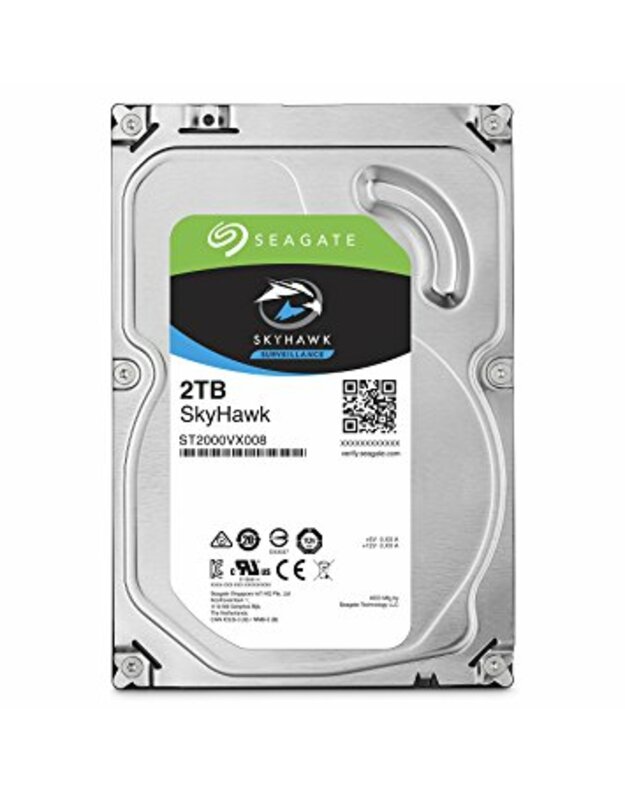 2TB SEAGATE SURVEILLANCE SKYHAWK 3.5“, HDD SATA 2TB 5900RPM SATA 6G