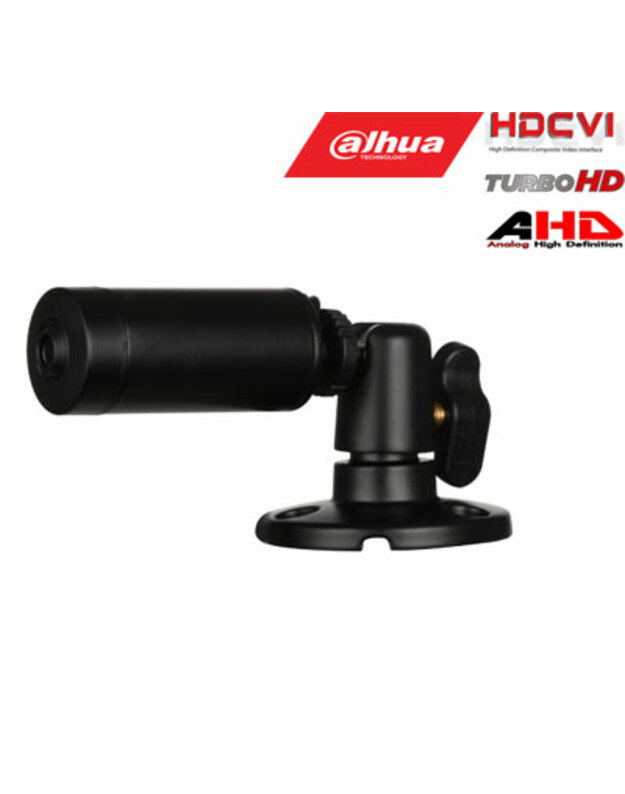 HD-CVI, TVI, AHD, CVBS kamera 2MP, pinholinis objektyvas 2.8mm. 100.5°, IP67, DWDR