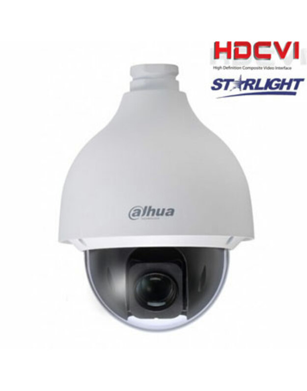 HD-CVI valdoma kam. 2MP STARLIGHT STARVIS sensorius,  0.005Lux, x25, IP67, IK10