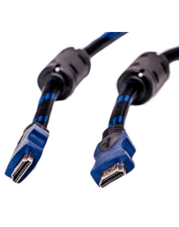 Kabelis HDMI - HDMI, 15m, 1.4 ver., Nylon