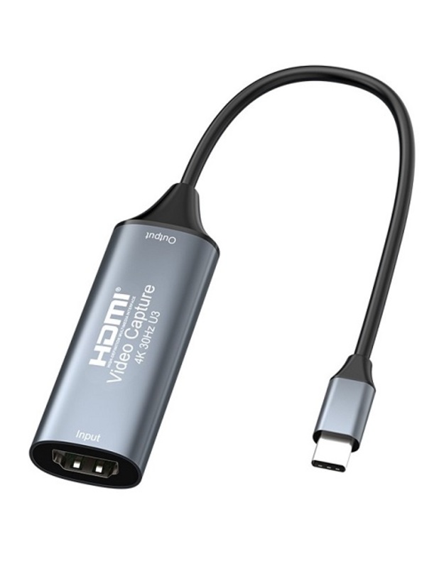 Vaizdo fiksavimo įrenginys HDMI 4K/30Hz į USB3.0 Type-C