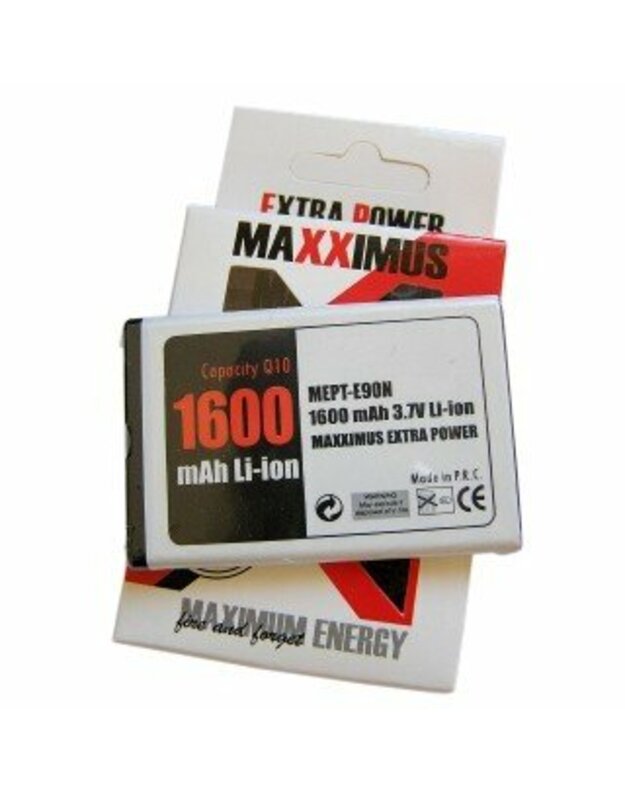 Maxximus Akumuliatoriai, NOKIA 1600mAh Li-ion Nokia BP4L 6650, 6760s, E52, E55, E6-00, E61i, E63, E71, E72, E90, N810, N97, 9915