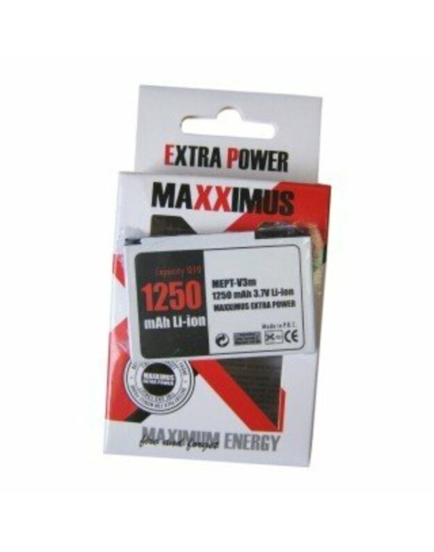 Maxximus Akumuliatoriai, Motorola MOT V3 1250mAh Li-Ion V3c, V3i, V3x, PEBL, V6, U6, V3XX(BA700)(BR-50)